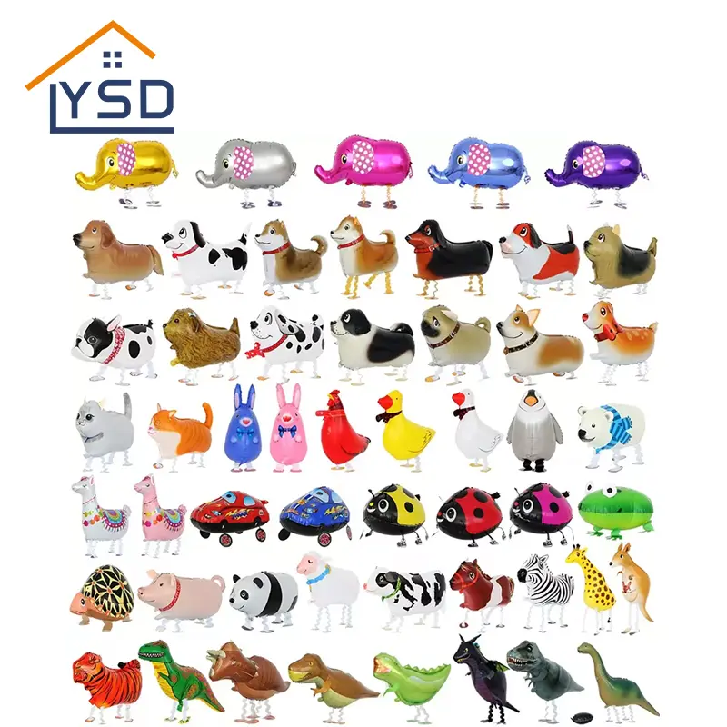 3D животное, стоящее алюминиевое пленку, воздушный шар