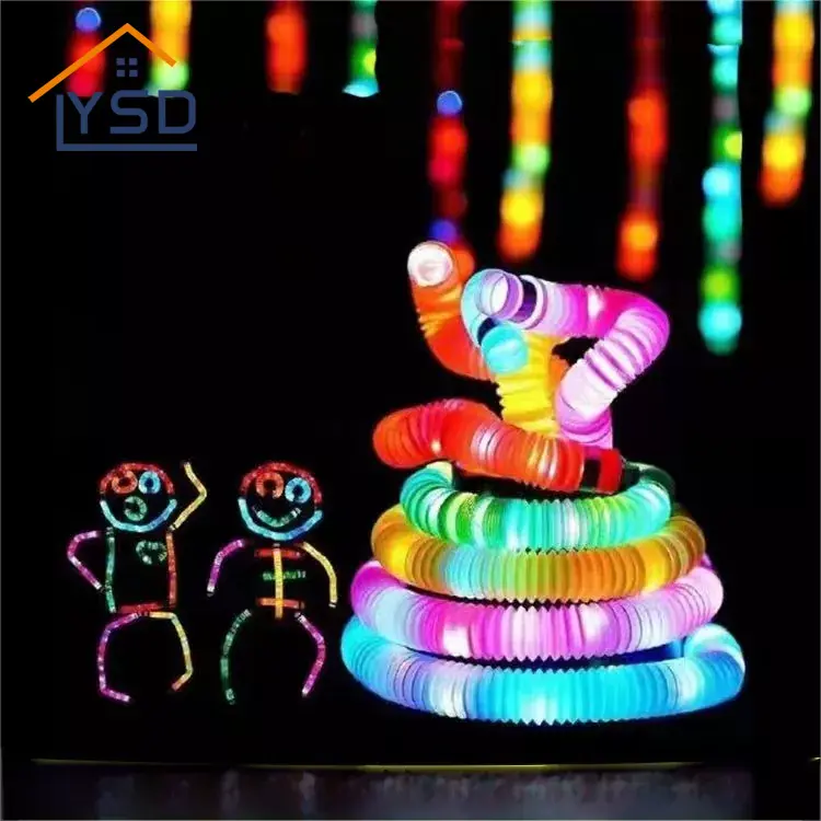 Светящаяся цветная телескопическая трубка