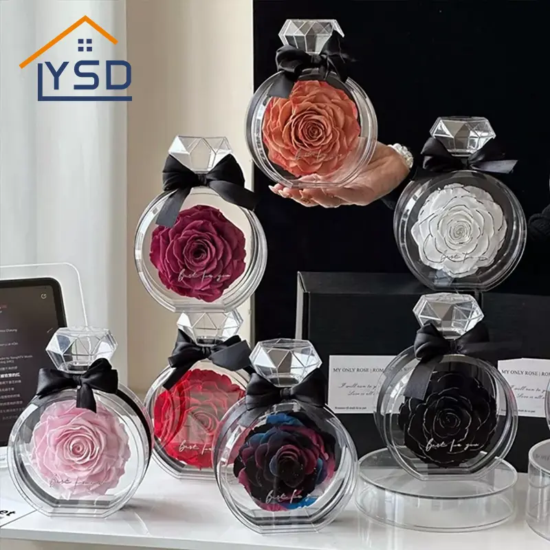 Флакон для духов из консервированного цветка